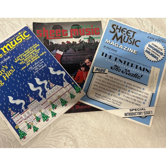 Other - Vintage Sheet Music Magazine, Dec.  78,79 And 88. Three Issues Words and Music